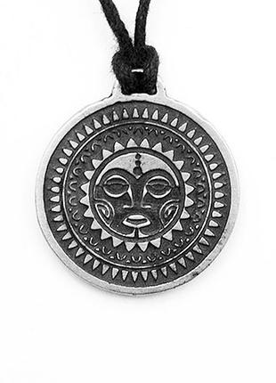 Амулет солнца серебрение / амулет солнца серебрение 2x2 см