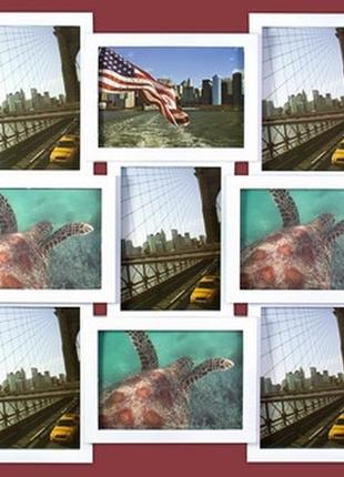 Фоторамка белая плетенка / фоторамка белая плетенка 52 см