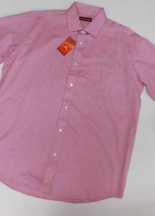 Стильная мужская рубашка хлопок, бенгладеш, размер 54 наш