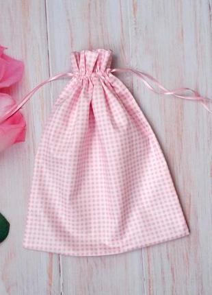 Еко мішечок середній "рожева клітинка"