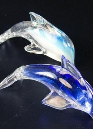 Фігурка скляна дельфінчик / фігурка скляна дельфінчик 11x7x5 см