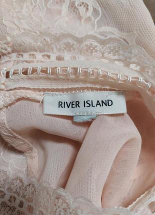 Персикова блуза кружево гіпюр river island2 фото