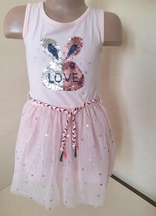 Нарядное летнее платье сарафан для девочки 1 - 5 лет3 фото