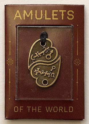 Амулет любовные анаграммы бронзовое покрытие / амулет любовные анаграммы бронзовое покрытие 2x2 см