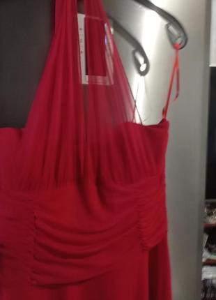 Яскраве червоне фірмове плаття 50-54р6 фото