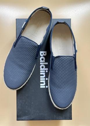 Кожаные туфли слипоны baldinini, италия 41,42р. оригинал