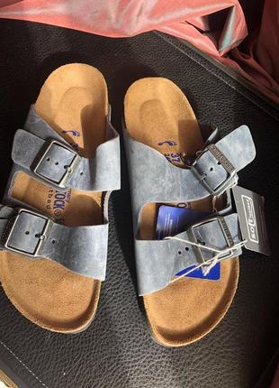 Сланцы birkenstock. оригинал. размер 39,кожа9 фото