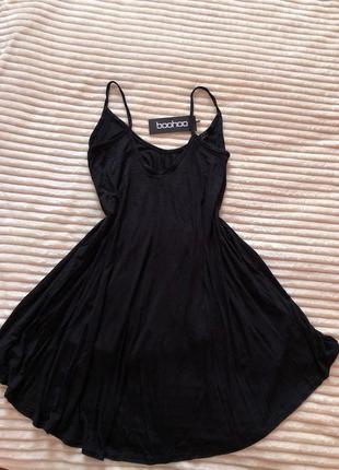 Платье- туника свободного кроя от boohoo на бретельках