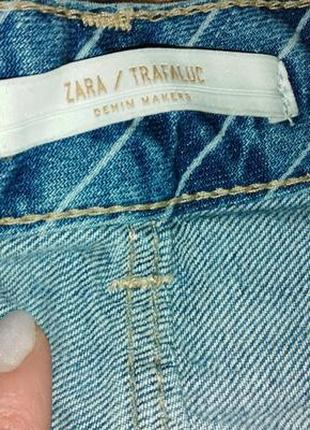 Фирменные джинсовые широкие шорты мом zara на высокой посадке2 фото