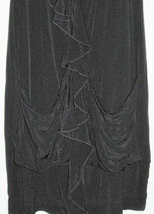 Платье на молнии с воланом и карманами3 фото