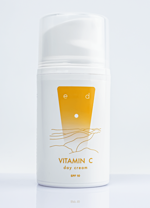 Ed cosmetics/ ед косметікс денний крем для обличчя вітамін c з захистом spf 10