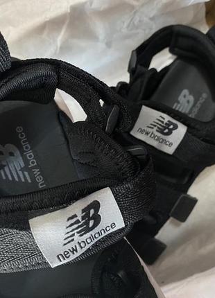 Женские сандали босоножки new balance sandals black white5 фото