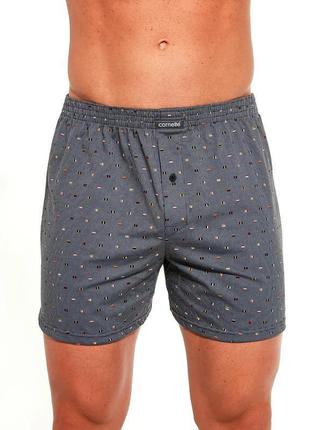 Чоловічі бавовняні боксери з класичним принтом. cornette 002/229