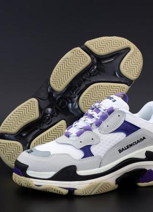 Жіночі кросівки triple-s white violet 36-38-39-40