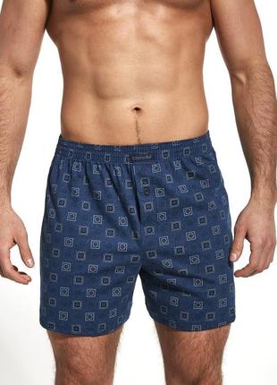 Чоловічі бавовняні боксери з класичним принтом. cornette 002/192