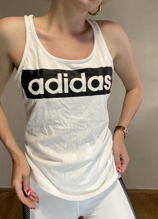 Майка adidas sport біла і сіра