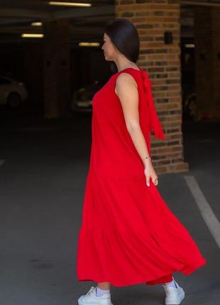 Женское летнее платье свободного кроя размеры 42-525 фото