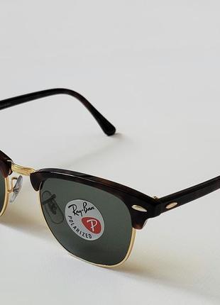 Солнцезащитные очки ray ban clubmaster polarized2 фото