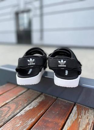 Босоніжки боссоножки adilette black white сандалии9 фото