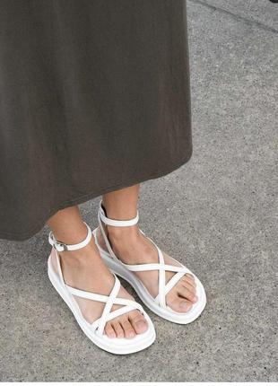 Босоніжки шкіряні босоножки кожаные сандалі сандали6 фото