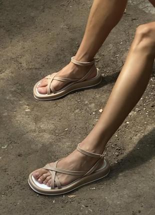 Босоніжки шкіряні босоножки кожаные сандалі сандали