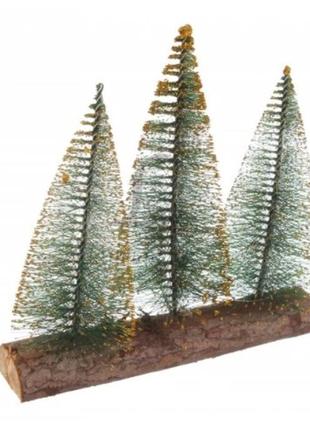 Три елочки декор золото / три елочки декор золото