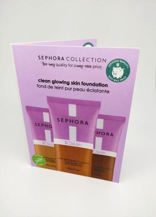 Сияющая тональная основа для кожи sephora collection clean glowing skin foundation