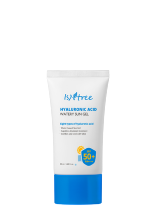 Легкий сонцезахисний зволожуючий гель isntree hyaluronic acid водянисті sun gel spf50+/pa+2 фото