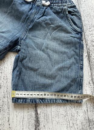 Крутые джинсовые шорты denim размер 9-10лет5 фото