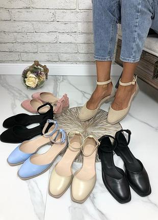 36-41 рр босоножки с закрытой пяткой низких ход  натуральная кожа/замша