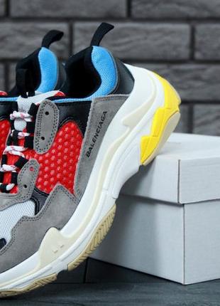 Женские кроссовки  triple-s grey red 38-40