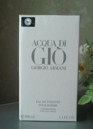 100 мл giorgio armani acqua di gio pour homme туалетная вода1 фото