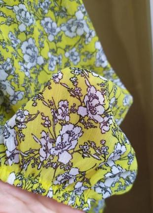 Красивая летняя блуза в papaya цветочный принт / открытые плечи3 фото