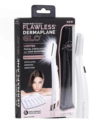 Триммер-эпилятор женский для лица flawless dermaplane glo8 фото