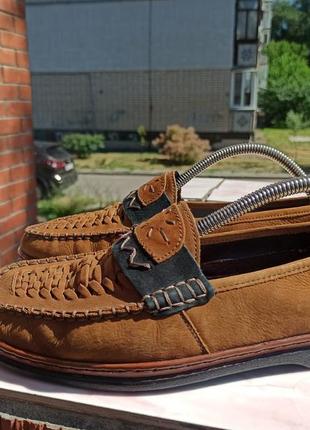 Комфортные кожаные летние туфли rieker1 фото