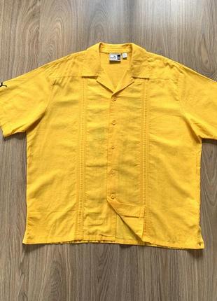 Чоловіча вінтажна лляна спортивна сорочка puma jamaica vintage