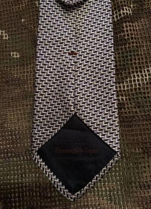 Краватка ermenegildo zegna, оригінал, шовк, італія5 фото