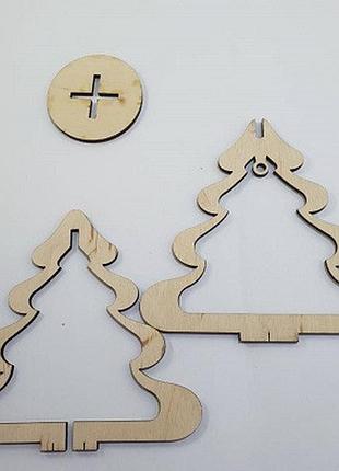 Украшение новогоднее елка объемная дерево / украшение новогоднее елка объемная дерево 12x12 см