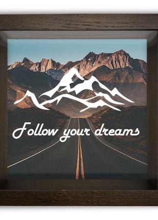 Копілка дерев'яна яна "follow your dreams" в 3 кольорах2 фото