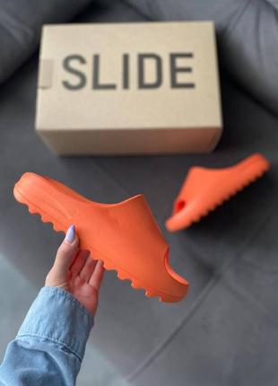 Тапки adidas yeezy slide orange3 фото