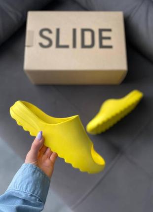 Тапки adidas yeezy slide yellow3 фото