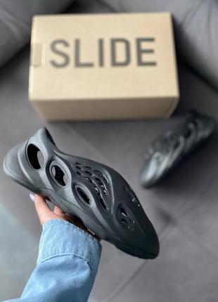 Тапки adidas yeezy foam runner black3 фото