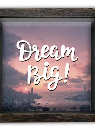 Копілка дерев'яна яна "dream big" в 3 кольорах3 фото