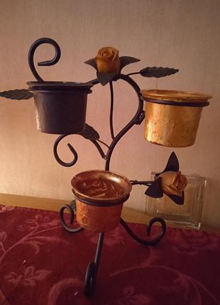 Полсвечники из кованого металла