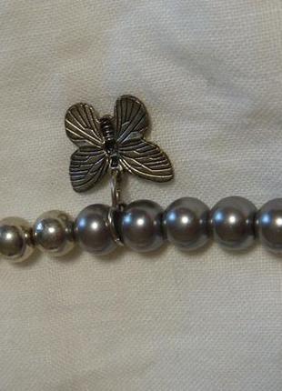 Оригинальные бусы ожерелье с бабочками этно бохо стиль американский винтаж2 фото