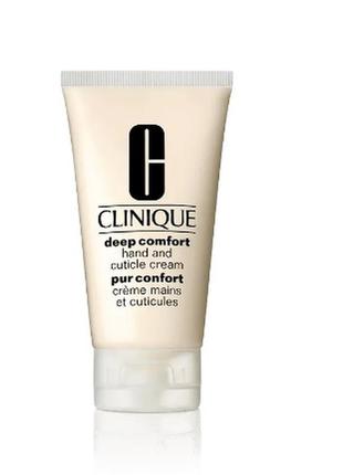 Крем для рук і кутикули відновлюючий clinique deep comfort hand and cream cuticle1 фото