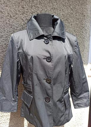 Чорна ветровка з укороченими рукавами, піджак, жакет2 фото