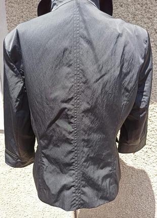 Чорна ветровка з укороченими рукавами, піджак, жакет3 фото
