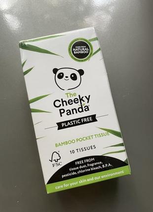 Cheeky panda полностью без пластика бамбуковые карманные салфетки