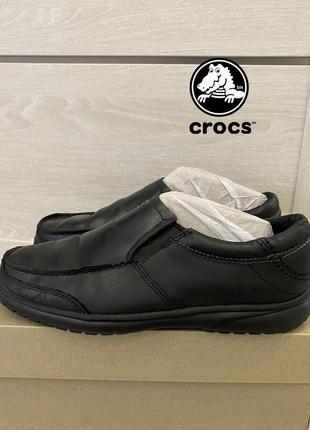 Crocs shaw leather loafer m9 men casual shoes не nike,asics,puma